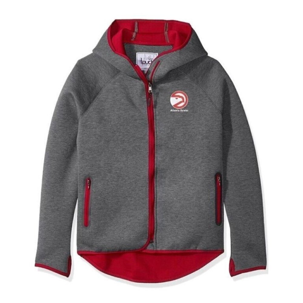 NBA Atlanta Hawks Womens Medium Drop Kick Jacket Touch by Alyssa Milano Grey